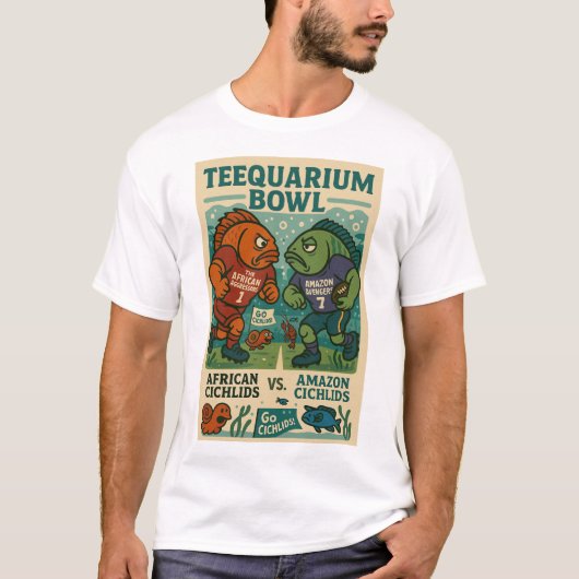 Teequarium Bowl – アフリカ対アマゾンチケット Tシャツ (正面)