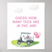 Teesゴルフサインの数を推測 ポスター (正面)