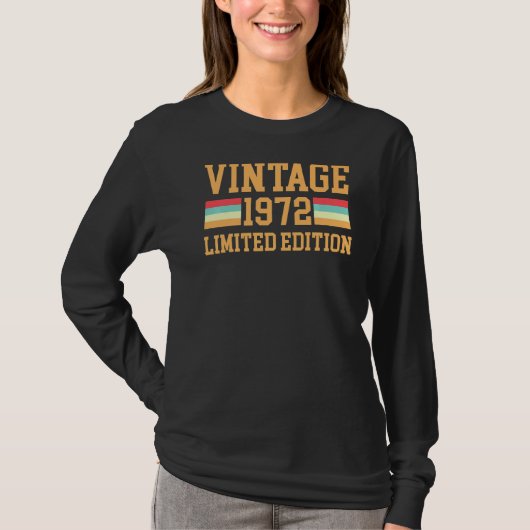 Teesヴィンテージ1972 生まれ 50年前 tシャツ (正面)
