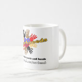 Tees4needsのロゴ コーヒーマグカップ (正面右)