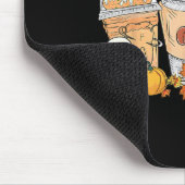 Teeth Coffee Fall Dental Pumpkin Latte Dentist Tha マウスパッド (コーナー)