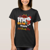 Teeth HalloThanksMas Pumpkin Dental Tシャツ (正面)