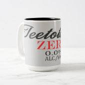 Teetotaller Alcohol Free! ツートーンマグカップ (正面左)