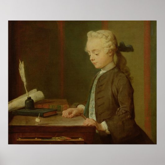 Teettotumを持つ子， 1738 ポスター (正面)