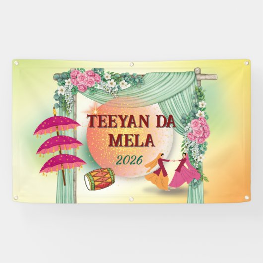 Teeyan da Mela Banner | Customized 横断幕 (横)