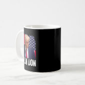 Teflon Don Donald Trump Mugshot コーヒーマグカップ (正面左)
