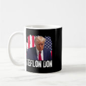 Teflon Don Donald Trump Mugshot コーヒーマグカップ (左)