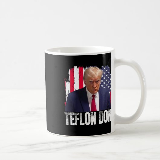 Teflon Don Donald Trump Mugshot コーヒーマグカップ (右)