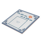 Tegel cadeau voor opa met foto タイル (側面)