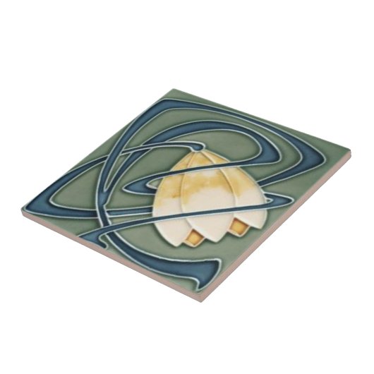 tegel met jugendstill afbeelding タイル (側面)