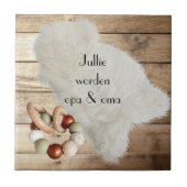 Tegel met tekst "Jullie worden opa & oma" タイル (正面)