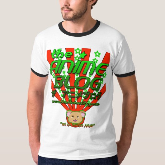 tehanimebloglogo緑太陽 tシャツ (正面)