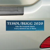 Tehol/Bugg 2020年-粗悪品を降ろして下さい バンパーステッカー (車上)