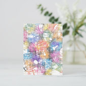 Tehran Iran City Map ポストカード (スタンド正面)