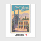 Tehran Iran Golestan Palace Illustration Travel シール (シート)