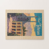 Tehran Iran Golestan Palace Illustration Travel ジグソーパズル (横)
