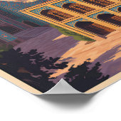 Tehran Iran Golestan Palace Illustration Travel ポスター (角)