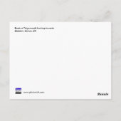 Teignmouth Devon UKのボート ポストカード (裏面)