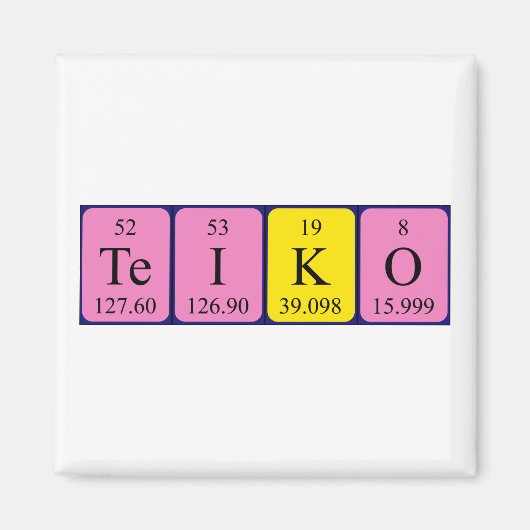 Teiko周期表名磁石 マグネット (正面)