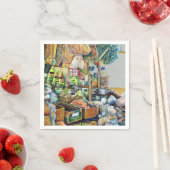 Tekka Center魅力的シンガポールの素晴らし約束 スタンダードカクテルナプキン (インサイチュ)