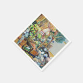 Tekka Center魅力的シンガポールの素晴らし約束 スタンダードカクテルナプキン (角)