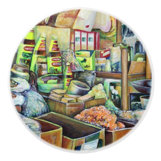 Tekka Center魅力的シンガポールの素晴らし約束 セラミックノブ (正面)