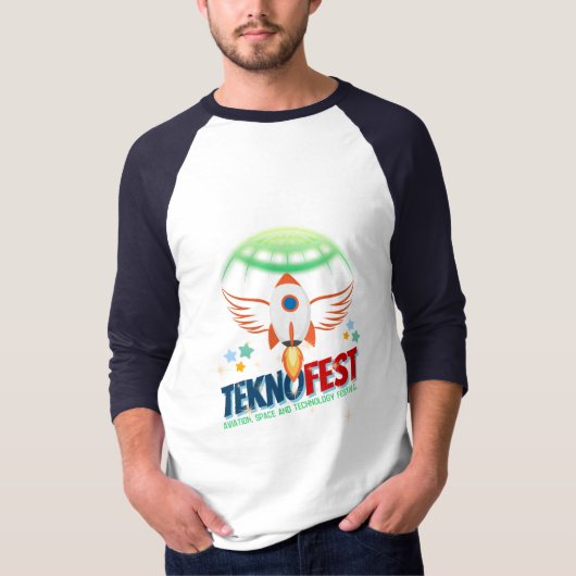 TEKNOFESTロケットデザイン – 航空と技術 Tシャツ (正面)