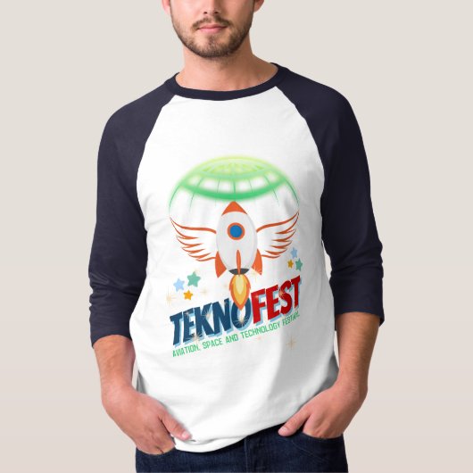 TEKNOFESTロケットデザイン – 航空と技術 Tシャツ (正面)