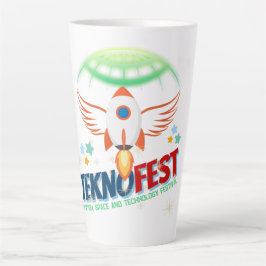 TEKNOFEST ロケットデザイン - 航空とテクノロジー カフェラテマグ