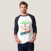 TEKNOFEST ロケットデザイン - 航空とテクノロジー Tシャツ (正面フル)