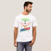 TEKNOFEST ロケットデザイン - 航空とテクノロジー Tシャツ (正面フル)