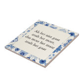 Tekst op tegel delfts blauw - Als het niet gaat タイル (側面)