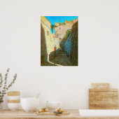 Tel-Aviv Jaffo Old City Israel Travel Oil Painting ポスター (キッチン)