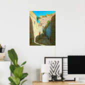 Tel-Aviv Jaffo Old City Israel Travel Oil Painting ポスター (ホームオフィス)