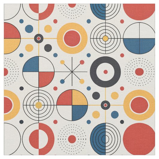 Tela con diseño geométrico ファブリック (クローズアップ)