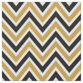 Tela Pattern Chevron Black & Gold ファブリック (クローズアップ)