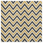 Tela Pattern Chevron Black & Gold ファブリック (見本)