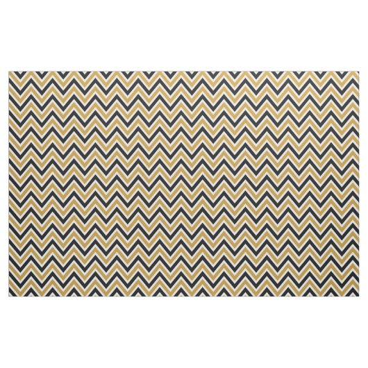 Tela Pattern Chevron Black & Gold ファブリック (ファットクウォーター)