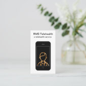 Telehealthのオンライン医療サービス 名刺 (スタンド正面)