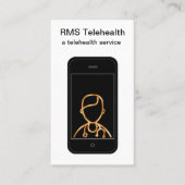 Telehealthのオンライン医療サービス 名刺 (正面)