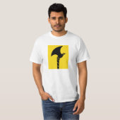 Telemarkの旗のノルウェーの地域 Tシャツ (正面フル)