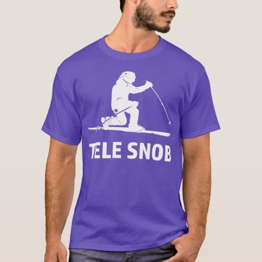 Telemark Skiing Snob Tシャツ (正面)