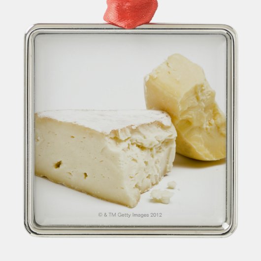 telemeおよびcamodyグルメ向きのチーズ メタルオーナメント (正面)
