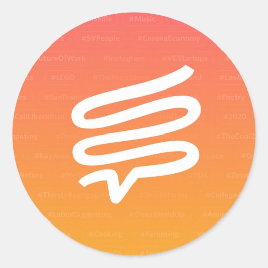 Telepathロゴ付きラウンドステッカー ラウンドシール (正面)