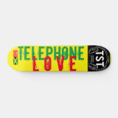 TELEPHONE LOVE スケートボード 7¾" デッキ (横)