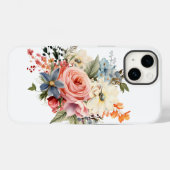  Téléphone pochet blanc avec un bouquet de roses Case-Mate iPhoneケース (裏面 (横))