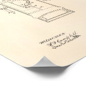 Telephone Toll 1906 Patent Art Old Peper ポスター (角)