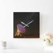 Telescope Milky Way | San Agustin New Mexico スクエア壁時計 (ホーム)