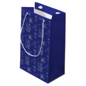 Telescope Schematics Gift Bag in Blue スモールペーパーバッグ (裏面アングル)