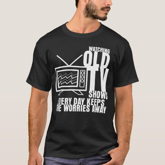 Television 90s 80s RetroV funny Tシャツ (正面)